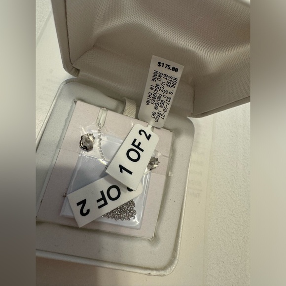 Genuine Blue Topaz Pendant Necklace and Earring Set - Picture 2 of 5